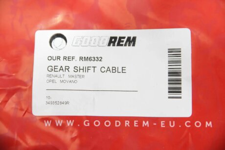 Трос кулисы Master/Movano 2.3dCi 10- (M9T) goodrem RM6332