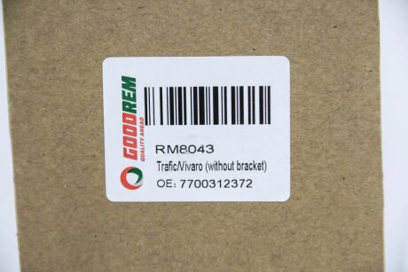 Ролик зсувних дверей Trafic/Vivaro 01- середній (без кроншт.) goodrem RM8043