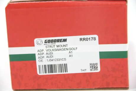 Опора амортизатора (з підшипником) перед. Golf 98-06/Bora 99-05/Octavia 97-08 goodrem RR0178