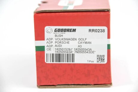 Сайлентблок заднього важеля Audi A3/Octavia/Golf V/VI/Passat B6 (верх./зовніш.) goodrem RR0238