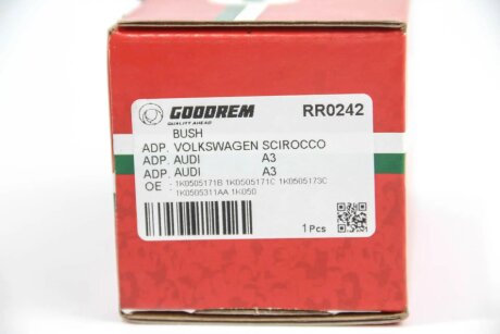 Сайлентблок заднього важеля Audi A3, OCTAVIA 05-, GOLF V, PASSAT B6, B7 d-42,4mm (внутр) goodrem RR0242
