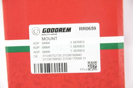 Опора амортизатора переднього BMW 3 (E46)/5 (E39)/X3 (E83) goodrem RR0659