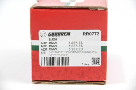 Сайлентблок важеля задн.(знизу/спереду) BMW 5 (E60/E61) 04- / 6(E63) 05-/ X5(E53) 00-06 goodrem RR0772