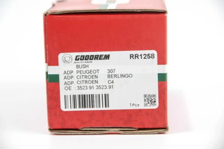 Сайлентблок важеля перед.Berlingo/Partner 08- (перед) goodrem RR1258