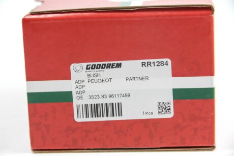 Сайлентблок переднього важеля (позаду) Berlingo/Partner 2.0HDI (алюмін.) goodrem RR1284