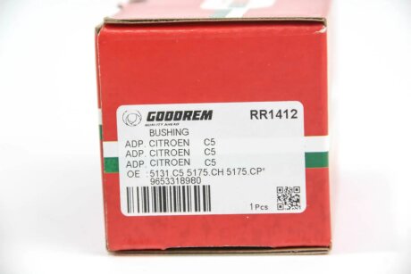 Сайлентблок заднього важеля (зверху/зсередини) Citroen C5 III/C6 08- goodrem RR1412