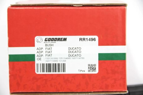 Втулка ресори к-кт 2шт. Ducato 06- в серьгу (+ расп. втулка) goodrem RR1496