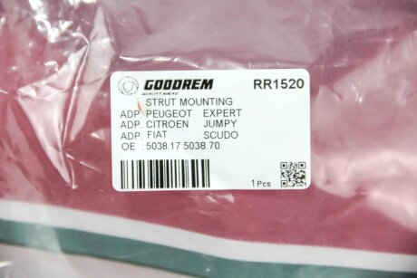 Опора амортизатора Scudo/Expert 96- Пр. goodrem RR1520
