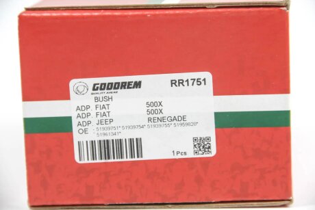 Сайлентблок важеля перед. (знизу) Jeep Renegade 14- goodrem RR1751