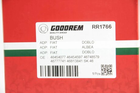 Сайлентблок переднього важеля (позаду) Doblo 01-10 Пр. goodrem RR1766