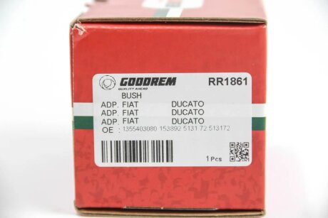 Сайлентблок ресори Ducato/Jumper 94-06 (задня/серьги) goodrem RR1861