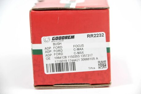 Сайлентблок заднього важеля FORD C-Max/ Kuga/Mazda 3 07- (зовнішній) goodrem RR2232