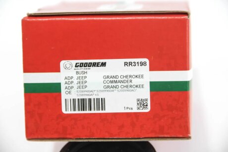 Сайлентблок переднього важеля знизу (задн.) JEEP Grand Cherokee III 05- goodrem RR3198