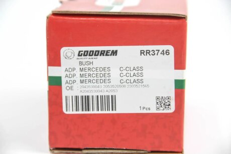 Сайлентблок заднього важеля MB C/E-клас (W204/W211) (зверху/спереду/зовнішній) goodrem RR3746