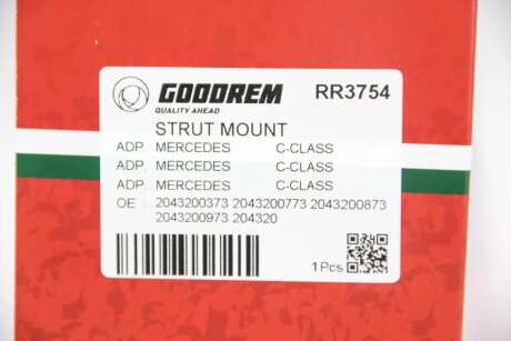 Опора амортизатора зад. MB C-class (W204) / E-class (W212) / CLS-class (C218) 07-16 goodrem RR3754