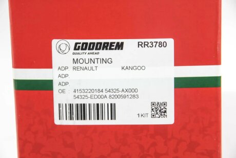 Опора амортизатора перед. Kangoo 08- (з підшипником) goodrem RR3780
