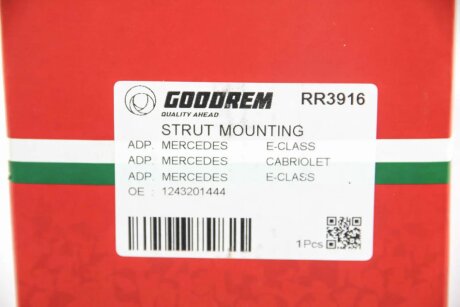 Опора амортизатора перед. MB W124 84-93 goodrem RR3916