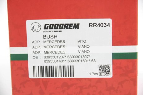 Сайлентблок важеля перед.нижнього MB Vito 03- Л. goodrem RR4034