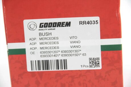 Сайлентблок важеля перед.нижнього MB Vito 03- Пр. goodrem RR4035