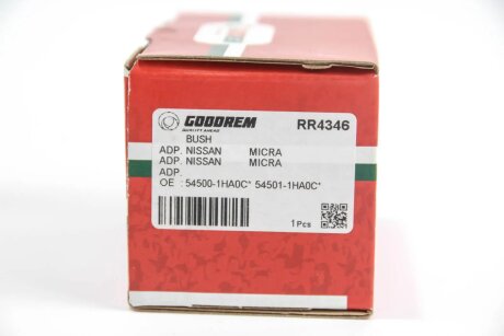 Сайлентблок переднього важеля (позаду) Note/Micra/Almera 12- goodrem RR4346