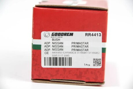 Сайлентблок переднього важеля Trafic/Vivaro 01- (спереду) goodrem RR4413