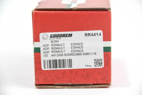 Сайлентблок переднього важеля (задній) Trafic/Vivaro 01- goodrem RR4414