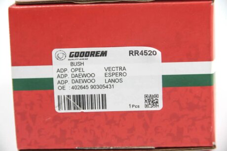 Сайлентблок задньої балки Nexia/Astra/Vectra/Kadett -98 goodrem RR4520