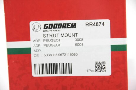 Опора амортизатора Peugeot 3008/5008 09- goodrem RR4874
