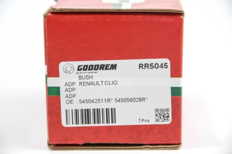 Сайлентблок важеля (переднього/спереду) Renault Megane/Scenic 09- goodrem RR5045