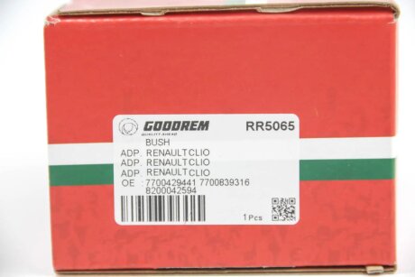 Сайлентблок задньої балки (підрамника) Clio II 98- goodrem RR5065