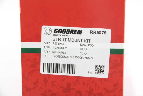 Опора амортизатора перед. Kangoo 97-08 (з підшипником) goodrem RR5076