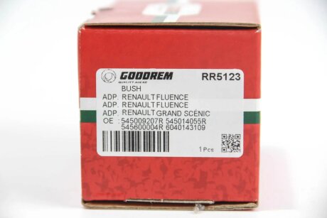 Сайлентблок переднього важеля Megane/Scenic 09-/Fluence 10- (позаду) goodrem RR5123