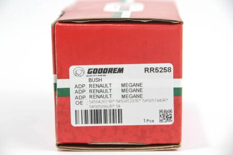 Сайлентблок переднього важеля Megane IV/Scenic IV 15- (задній) goodrem RR5258