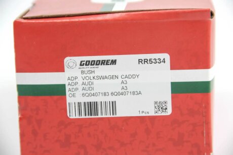 Сайлентблок переднього важеля Caddy 04- задній (вставка) goodrem RR5334
