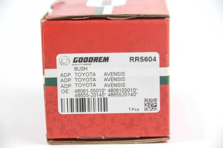 Сайлентблок переднього важеля позаду TOYOTA Avensis 97- goodrem RR5604