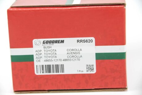 Сайлентблок важеля переднього TOYOTA Corolla 02- goodrem RR5620