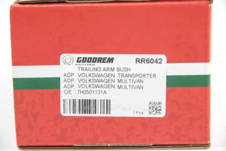 Сайлентблок заднього важеля T5 03- (зовн.) goodrem RR6042