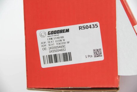 Тяга cтабілізатора задн. Octavia A5/Superb/Golf V-VI/Passat 05-/Tiguan goodrem RS0435