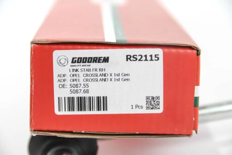 Тяга cтабілізатора перед. Peugeot 207/208 Пр. goodrem RS2115