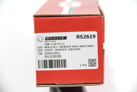 Тяга стабілізатора перед. Sprinter/LT 95- Л. goodrem RS2619