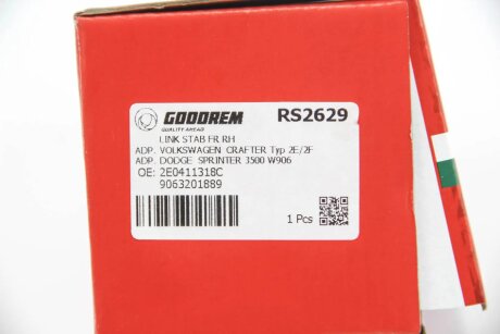Тяга стабілізатора перед. MB Sprinter/VW Crafter 06- Пр. goodrem RS2629