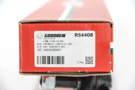 Тяга стабілізатора перед. Hyundai Santa Fe 05-/Kia Sorento 09- Пр. goodrem RS4408