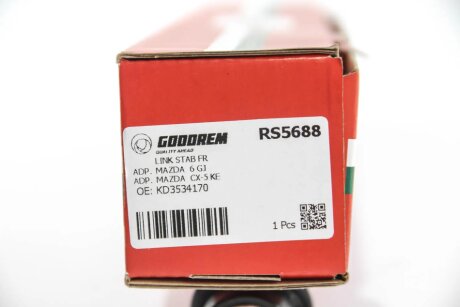 Тяга стабілізатора перед. Mazda 6/ CX-5 11- goodrem RS5688