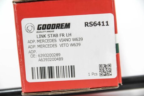 Тяга стабілізатора перед. Vito (639) 03- Л. goodrem RS6411