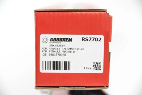 Tягa стабілізатора перед. Megane IV/Scenic IV/Grand Scenic IV 15- goodrem RS7702