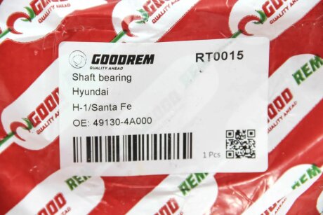Підвісний підшипник карданного валу Santa Fe 00-06 goodrem RT0015