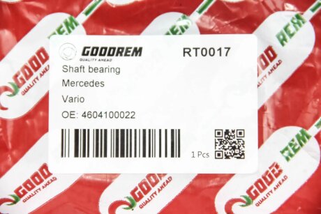 Підшипник підвісний DB 609-709 (d=35mm) goodrem RT0017