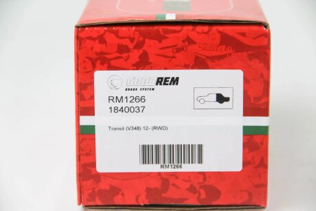 Колодки ручного (стоячого) гальма goodrem RM1266