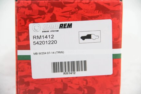 Передние тормозные колодки goodrem RM1412