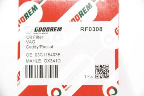 Масляный фильтр goodrem RF0308
